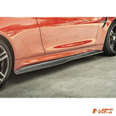 PSM Style Carbon Fibre Lower Side Skirts lip Spoiler Bodykit for BMW M4 F82 Coupe & F83 Convertible 2014 - 2020 - Mars Performance